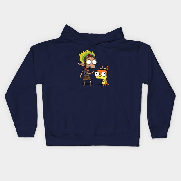 Invader Jak Kids Hoodie by Creative Wiz